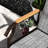 2 Person Outdoor Glider With - Mesh - Gray Heavy-duty Steel Chair Seats And Built-in Table