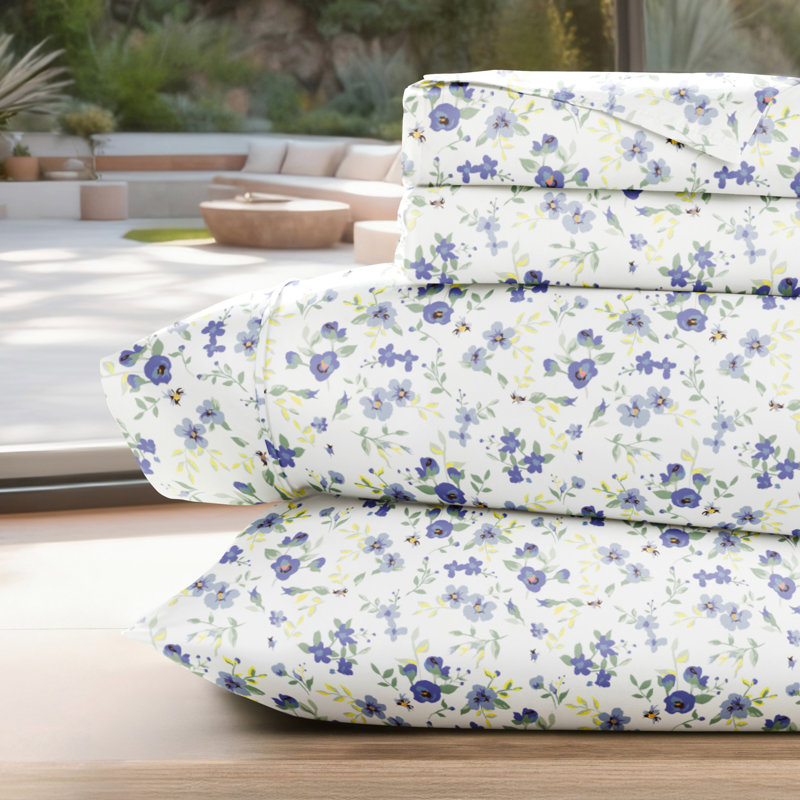 Ensemble de draps 4 pièces, Très grand californien