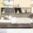 Twin Gray Solid Wood Daybed With 3 Storage Areas, Upper Shelf, And Power Outlets For A Practical Sleeping Area Wooden Drawer Spaces, Integrated Charging Modern Bedroom-445589447-445589449
