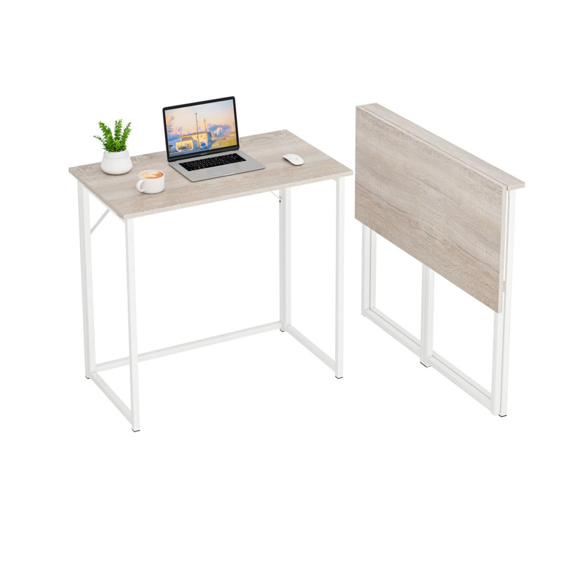 Folding Small Computer Table, Grey