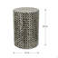 Tabouret d'appoint D14x20