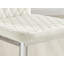 Tierra Modern Chrome Metal & Marble Effect Round Dining Table Set with 6 Quilted Velvet Dining Chairs-88388488-88388498