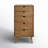 Commode 5 tiroirs en bois massif Etter