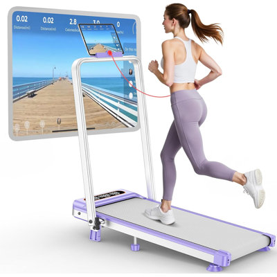 Tapis roulant 4 en 1 avec inclinaison de 12%, tapis roulant pliable de 3,5 ch avec poignée réglable, affichage DEL, capacité de 350 lb