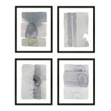 Gray On Gray Set Of 4 Painting by Jacques Pilon