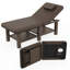 75" Professional Massage Table, Faux Leather Folding Table Backest Adjustable Beauty/Lash/Tattoo Table, Physical Therapy Table with Storage Shelf-123031007