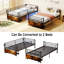 Lit superposé en métal, taille simple, chargement, caractéristiques, rangement, sans sommier, usure, divisé en 2 lits pour garde-corps de chambre à coucher moderne, salon séparable
