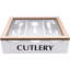 Cutlery Utensil Holder Tray with 3 Compartments