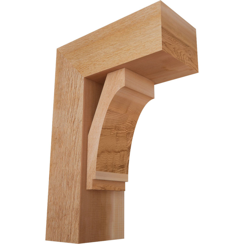 Support de bloc impérial avec entretoise décalée, 26 x 18, Cèdre rouge occidental de l 8 po (scié brut)