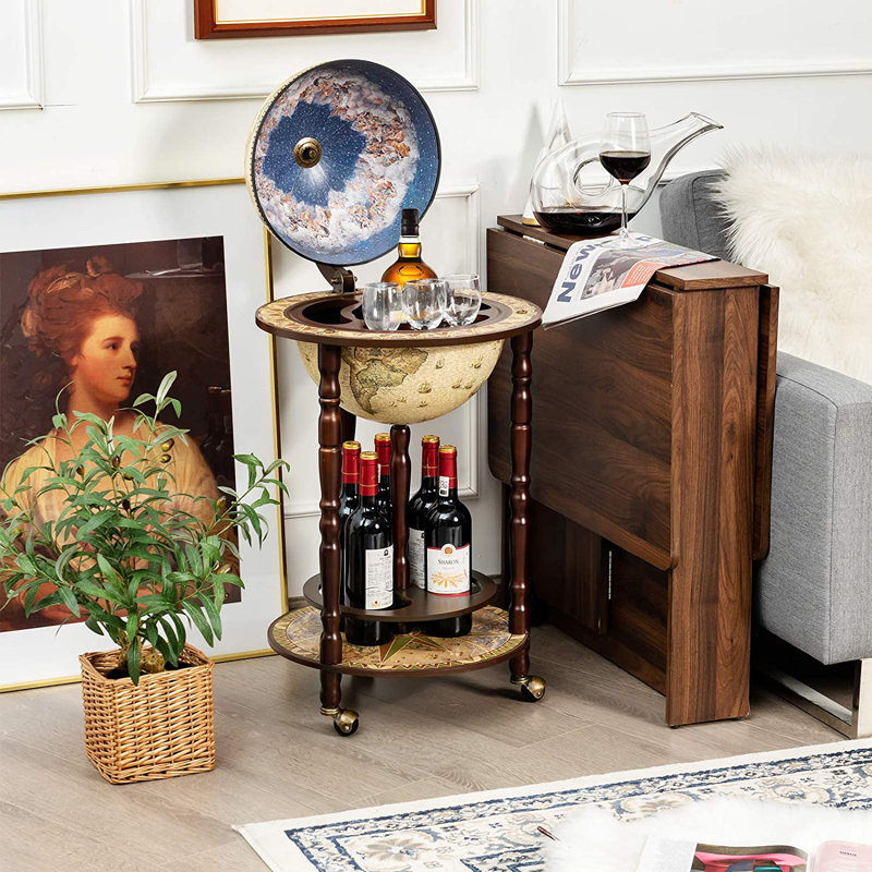 Craven Solid Wood Bar Cart