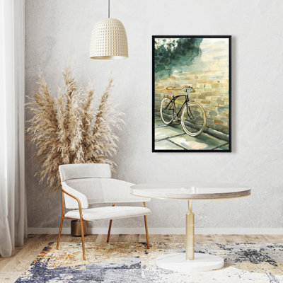 "Vieille bicyclette urbaine" sur toile