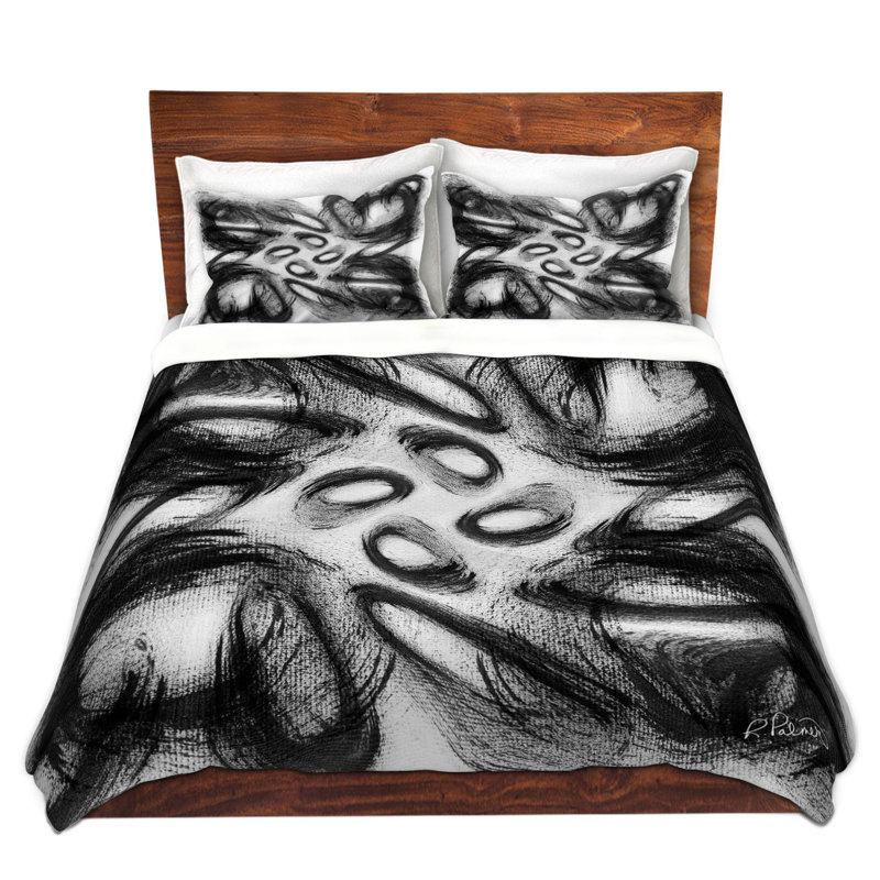 Ensemble de housse de couette à moustaches, 1 housse simple + 1 taie standard