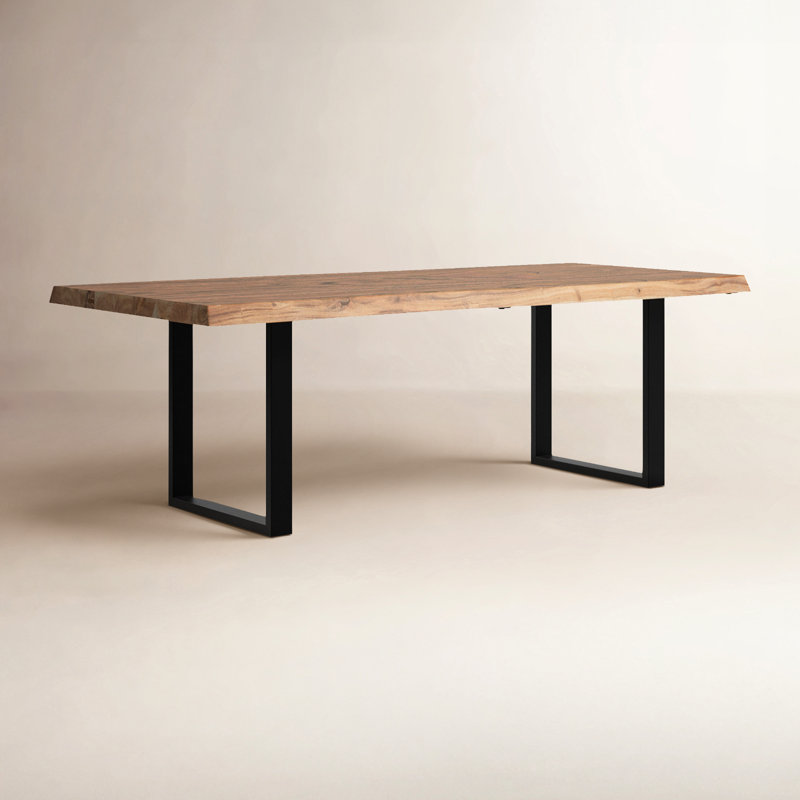 Brooks Dining Table, Black, 29.75"H x 92"L x 40"W, Teak