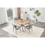 Tables de salle à manger rondes durables (table seulement, sans chaises, avec plateau et pieds) en MDF Modern Home