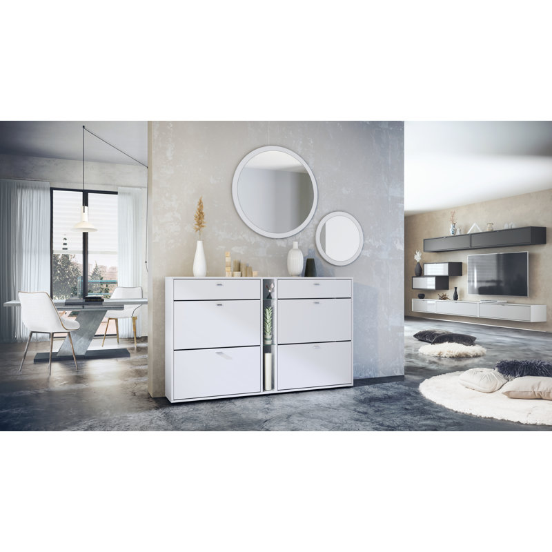 Rodrique Hall Tree 28cm Wide, Matt White