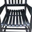 Chaise berçante en bois noir sans passe-partout-606097867