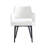 Hickson Leatherette Dining Arm Chair with Metal Legs in Stone-1036469733-1037030196