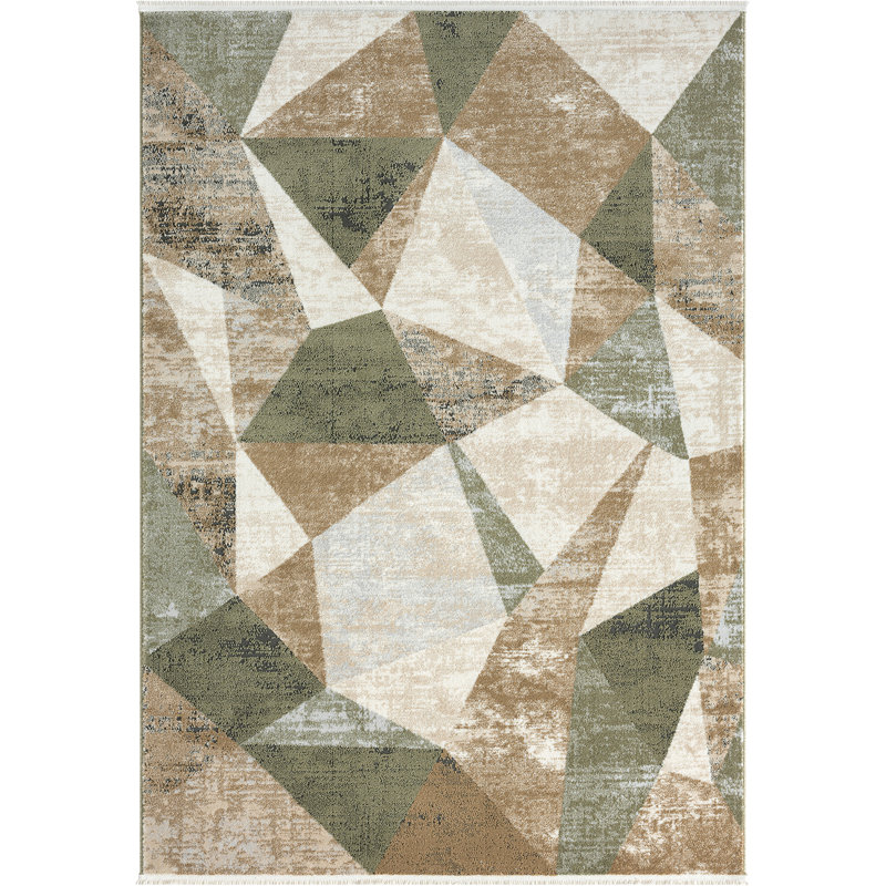 Abstract Indoor Rug, Rectangle 7'9" x 10'2"