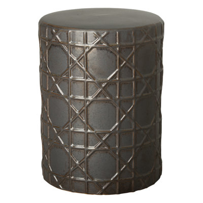 Tabouret de jardin en céramique Timpson