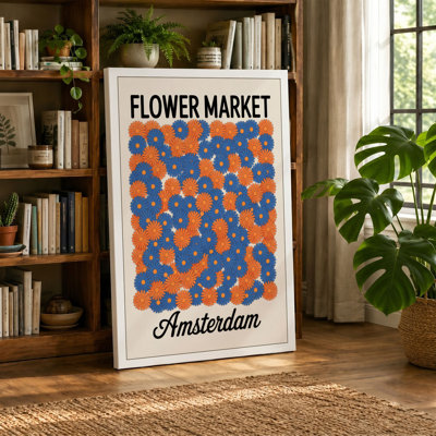 Postcard from Amsterdam Vintage - Wrapped Canvas
