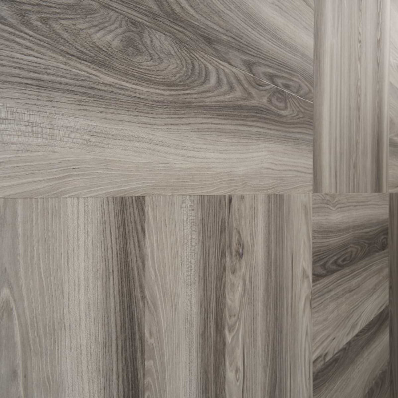 Carreau de sol en vinyle mat luxueux 6 po x 24 po Montrel (16 pieds carrés / caisse), Bois gris
