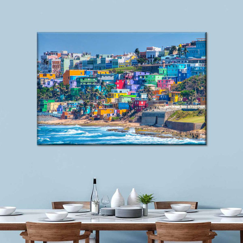 Couleurs de San Juan, reproduction sur toile, H 30 po x l 45 po x P 1,25 po