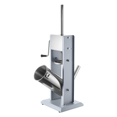 Manual Sausage Stuffer, 11 LBS / 5 L Vertical Meat Stuffer, Heavy Duty Sausage Casing Meat Stuffing Machine, Dual-Speed Stainless Steel Filler with 5 Filling Tubes, for Commercial and Home Use