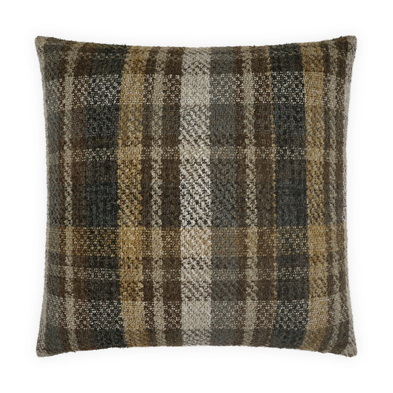 Alistair Square Pillow Cover & Insert, Cocoa, Square 24"