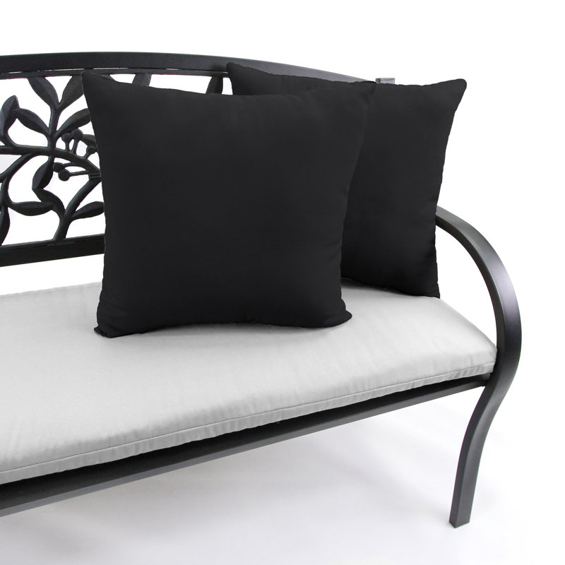 Sunbrella Outdoor Throw Pillow, Canvas Black