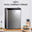 Koolatron 1.76 Cu. Ft. AC/DC Portable Refrigerator for Trucks & RVs, Stainless Steel Compact Mini Fridge