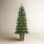 White 6' Pre-Lit Pine Tree
