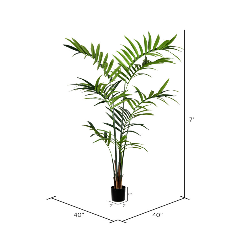 Palmier de Kentia artificiel en pot, H 84 po x l 40 po x P 40 po
