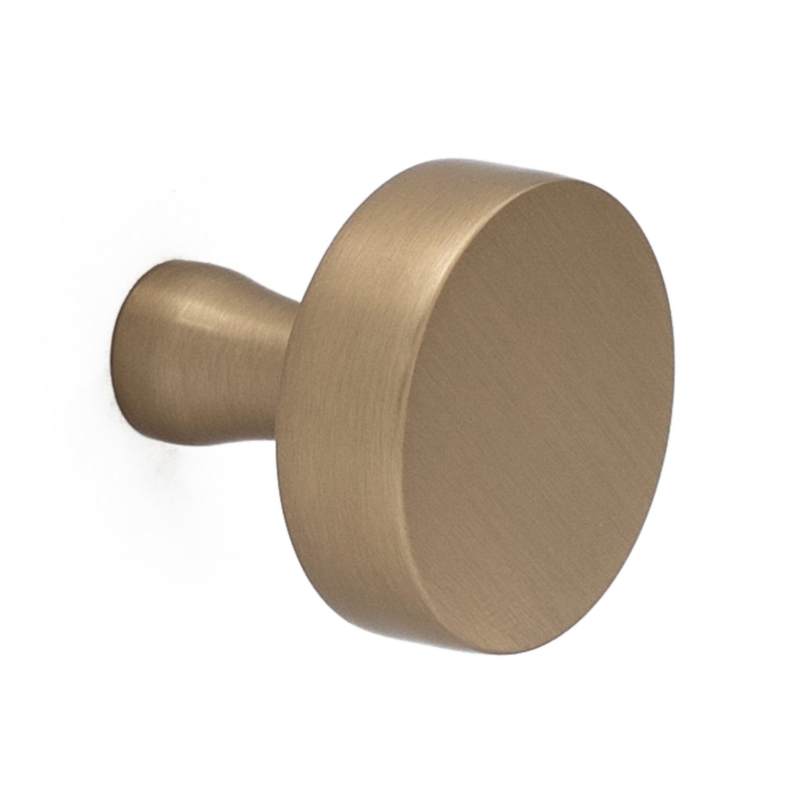 The Perfect Knob Round Cabinet Knob, Champagne Bronze