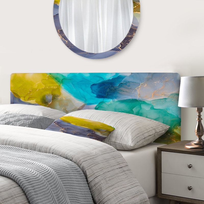 Gequan Upholstered Panel Headboard, Queen