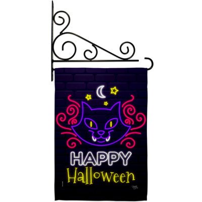 Double Sided 18.5'' H x 13'' W Polyester Halloween Flag Set