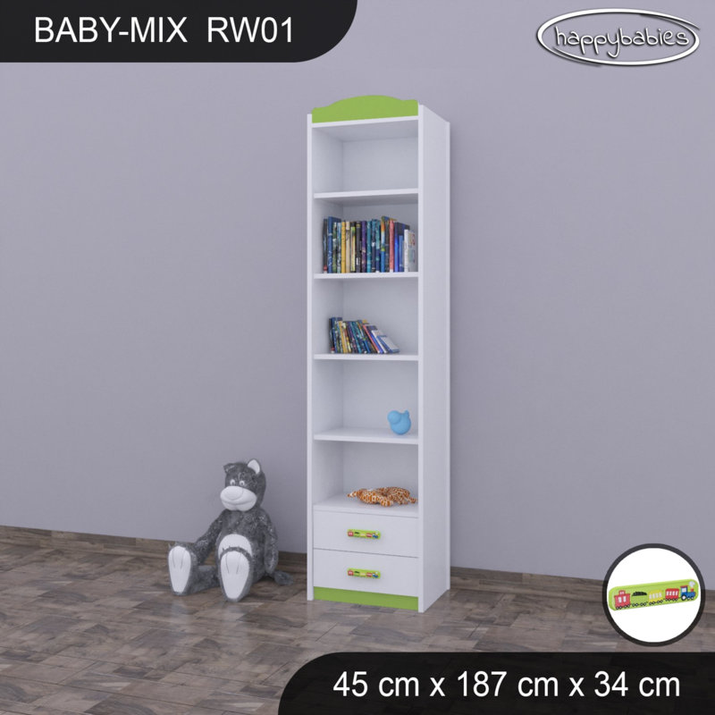 Baby Mix 187cm H X 45cm W Kids Cube, Green