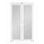 Mirrored Solid Manufactured Wood Pivot-French Door with Installation Hardware Kit-129057513