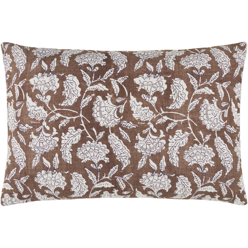 Erica Caigan Accent Pillow, Pillow Cover Only - No Insert, Brown/White