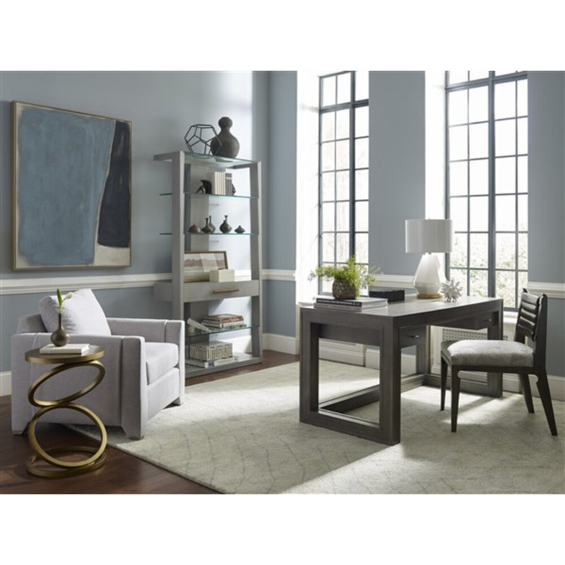Thom Filicia Home Gifford Side Chair, Nadia Steam, Havana