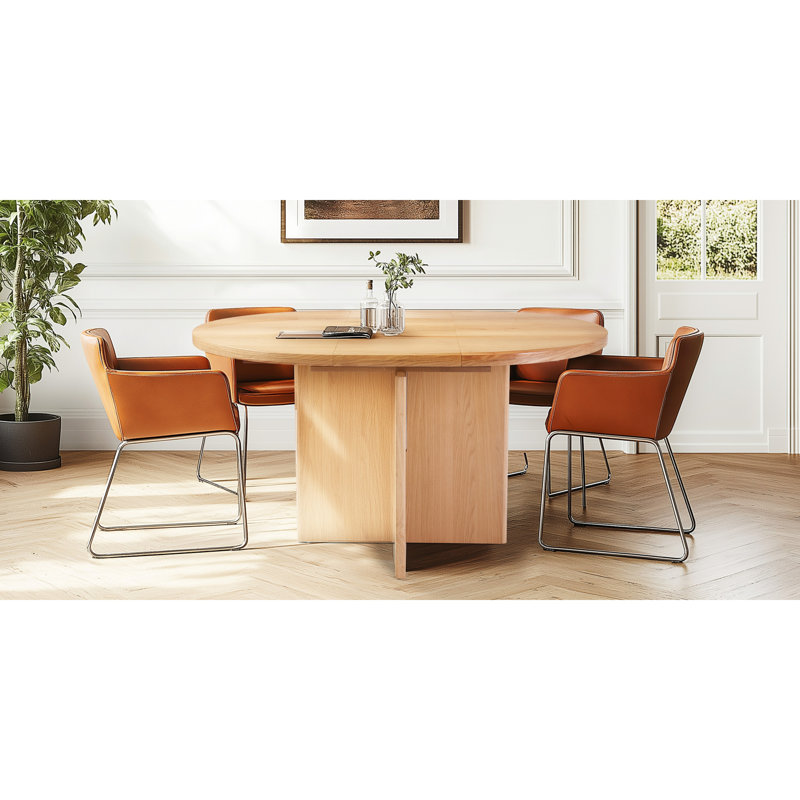 Latitude Run® Extendable Solid Wood Dining Table - Wayfair Canada