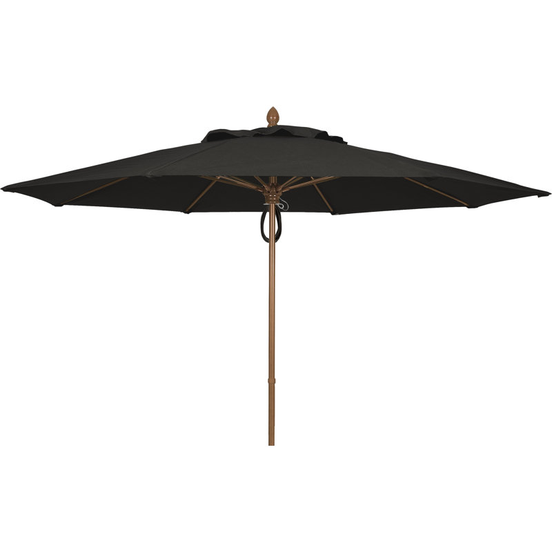 Parasol de marché 11 'Prestige, Bronze champagne, Sunbrella® - noir