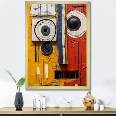 Soulèvement cubique robot jaune et rouge