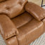 Fauteuil inclinable électrique en cuir fleur 37 po de large avec port USB, inclinable réglable et porte-gobelets dissimulés-87771901