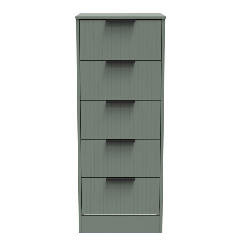 Atsumi 45cm W Manufactured Wood Bedside Table, Reed Green