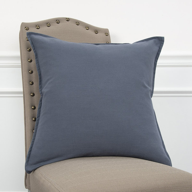 Coussin décoratif bleu ardoise