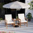Acacia Wood Loveseat With Table, 3 Pieces Patio Furniture Set, Outdoor Patio Loveseat With Coffee Table, Wood 2-seat Conversation Set For Garden, Backyard, Balcony