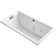 Tea-for-Two 66-In x 36-In Drop-in/Undermount Whirlpool Bath with Reversible Drain