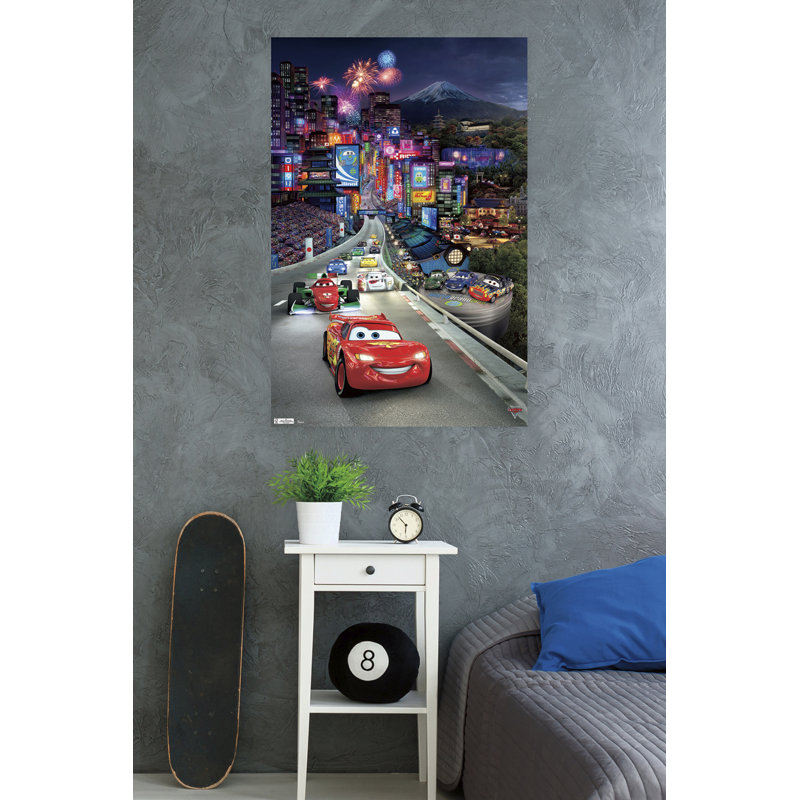 « cars 2-triptyque 1 », impression sur papier