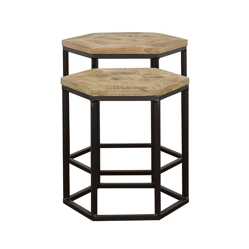 Ensemble de 2 tables gigognes