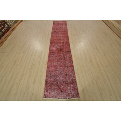 Tapis de couloir en laine noué à la main 2 pi 5 po x 12 pi 3 po Tabriz